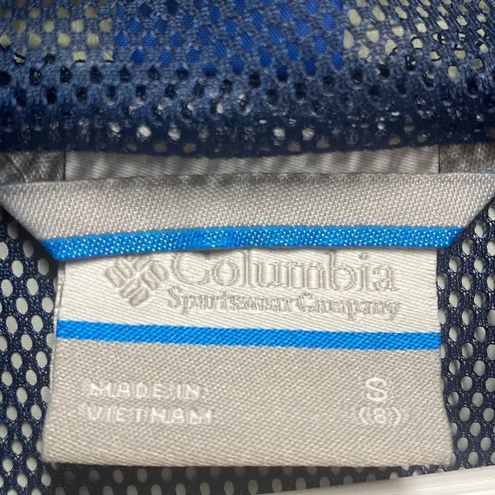 Columbia Royal Blue Omni-Tech Waterproof Jacket Size Small (8) Youth NEW